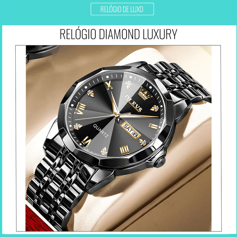 Relógio Diamond ( À prova d água)