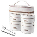 KIT POTES TÉRMICOS LUNCHBOX + LANCHEIRA E TALHERES GRÁTIS